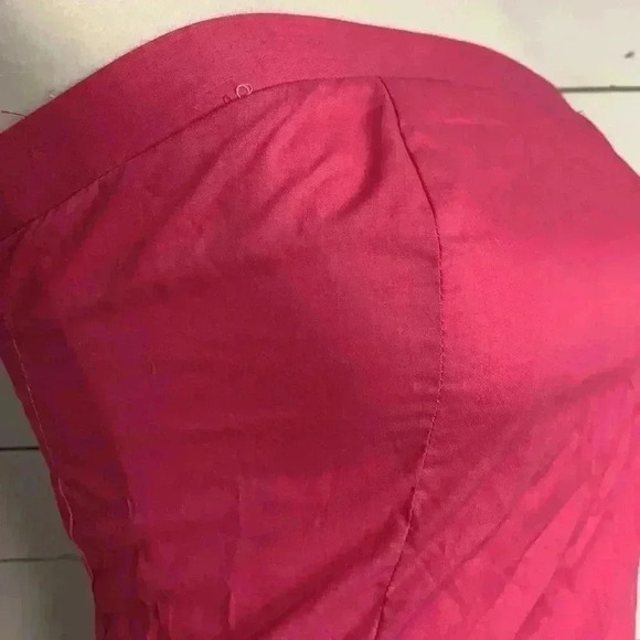 Vintage Cave Woman Costume Dress Flintstones Halloween Strapless Jagged Hem 80s - Picture 4 of 7